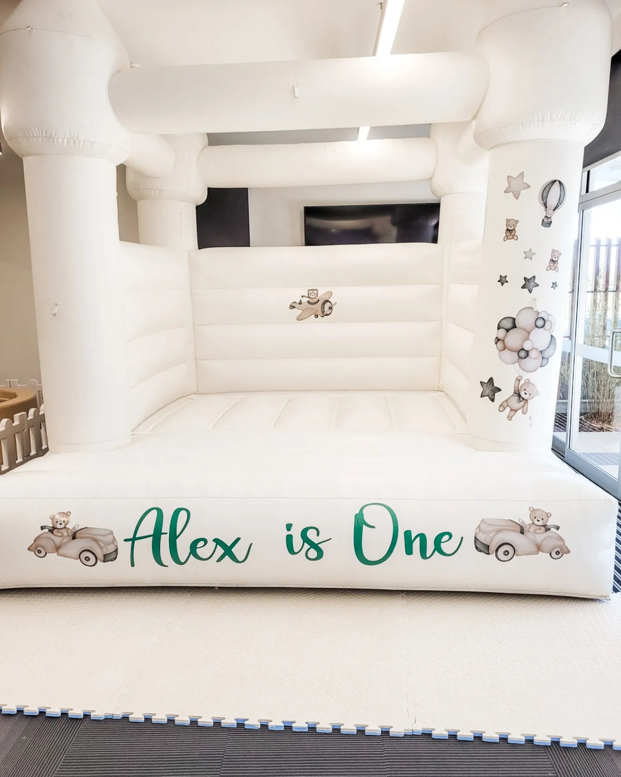 ‘Alex‘ White Bouncy Castle